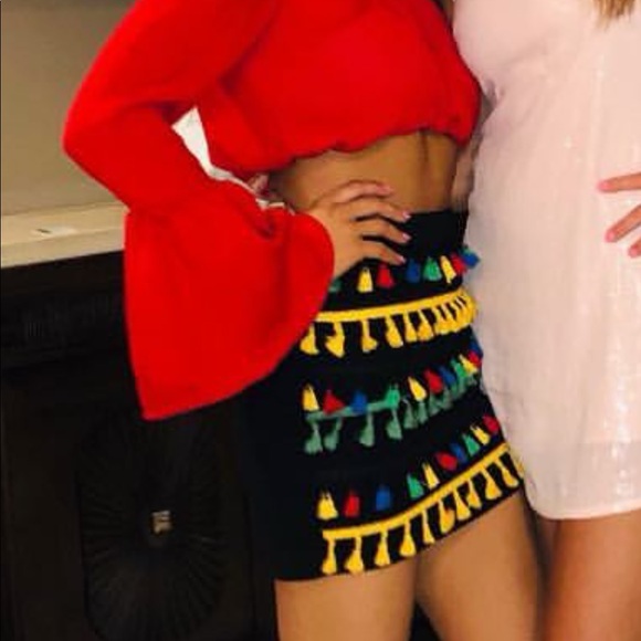 SHEIN Dresses & Skirts - Rainbow fringe skirt SHEIN Dresses & Skirts - Rainbow fringe skirt
